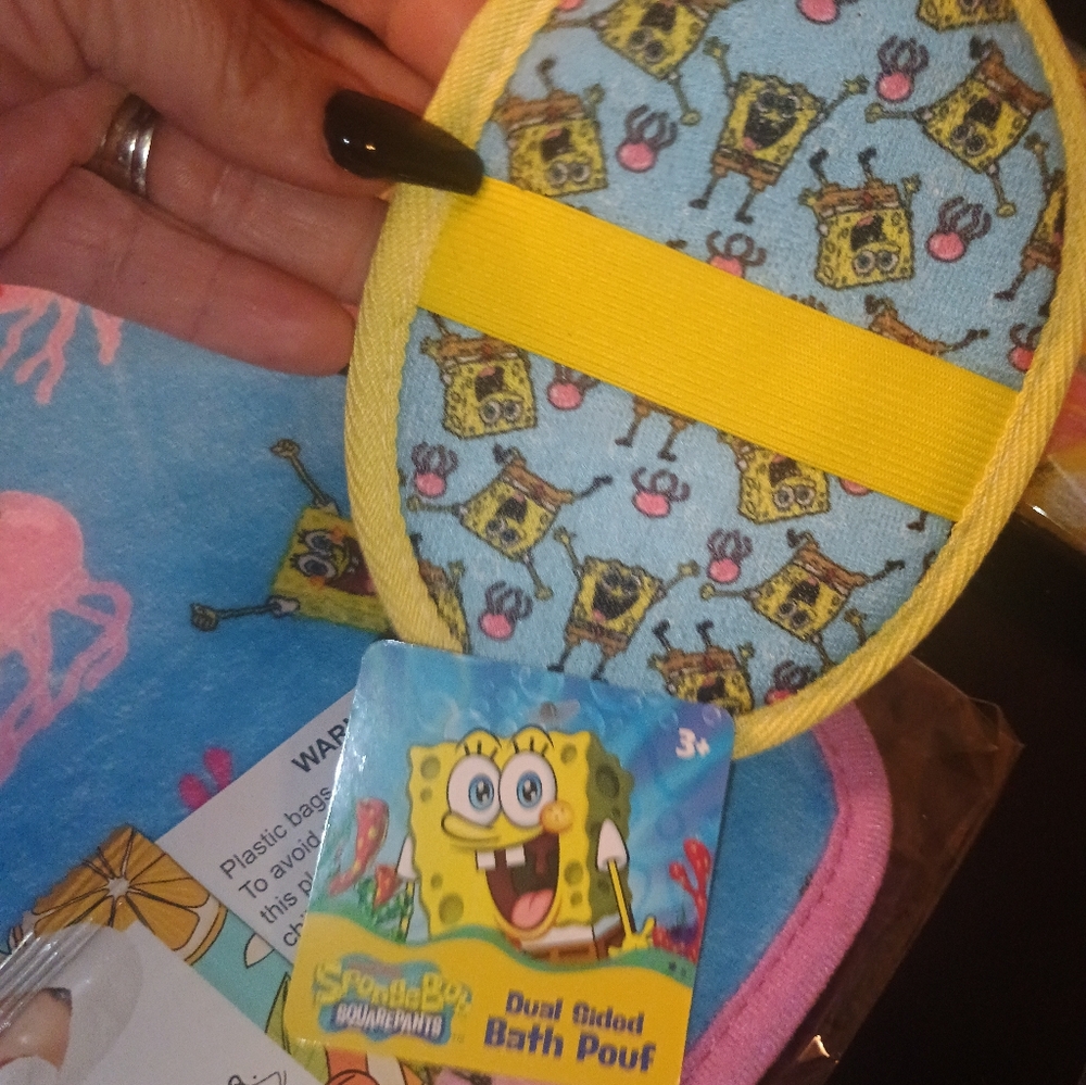 SpongeBob SquarePants Bath & Body Set - Blue, Yellow, Pink - Picture 5 of 7